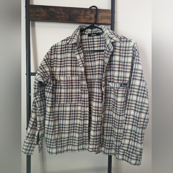 Made In Canada, Louve Brand plaid flannel shirt - Picture 1 of 3